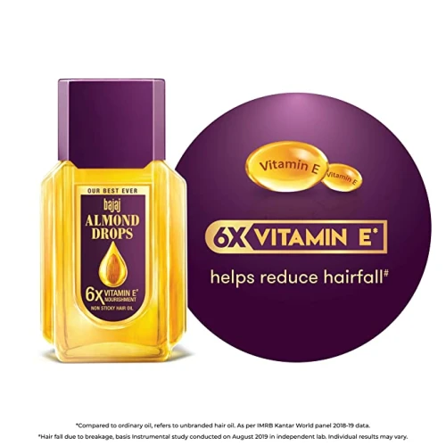 Bajaj Almond Drops Non Sticky Hair Oil - 50 Ml