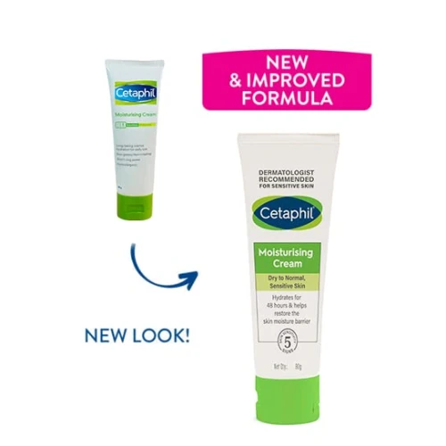 Cetaphil Moisturising Cream for Face & Body , Dry to Normal, Sensitive skin - 80 gm