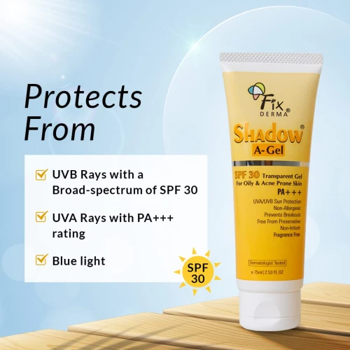 Fixderma Shadow Sunscreen A-Gel SPF 30 - 75ml