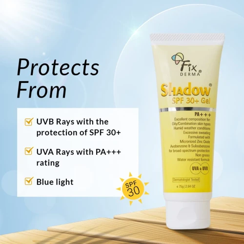 Fixderma Shadow Sunscreen SPF 30+ Cream - 75 Gm