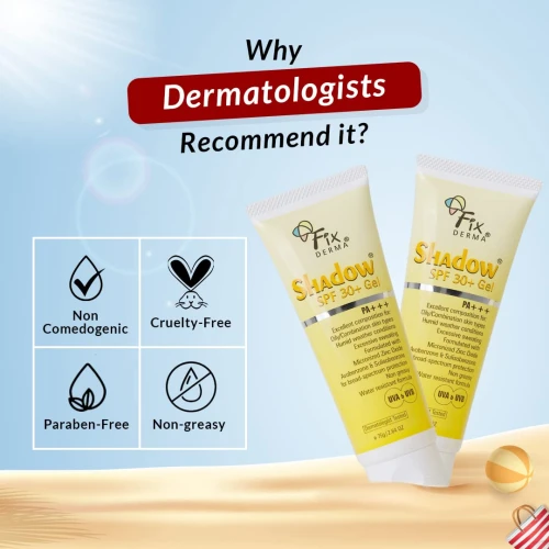 Fixderma Shadow Sunscreen SPF 30+ Cream - 75 Gm