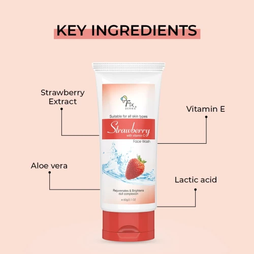 Fixderma vitamin C Strawberry facewash - 60g