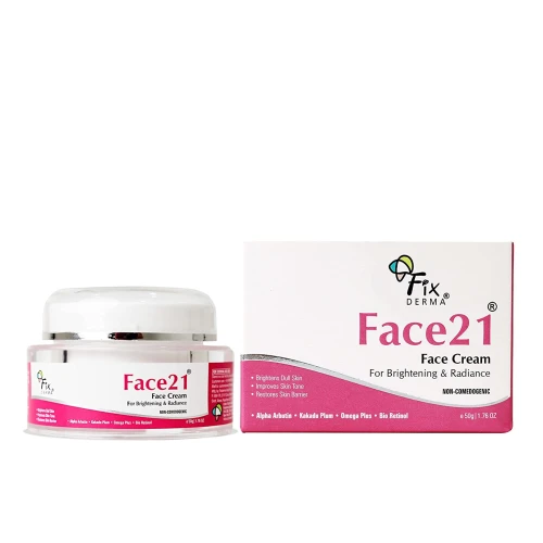 FIXDERMA 2% Alpha Arbutin Face 21 Cream with 1% Glutathione - 50gm