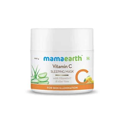 Mamaearth Vitamin C Sleeping Mask, Night Cream For Women, for Skin Illumination - 100 g