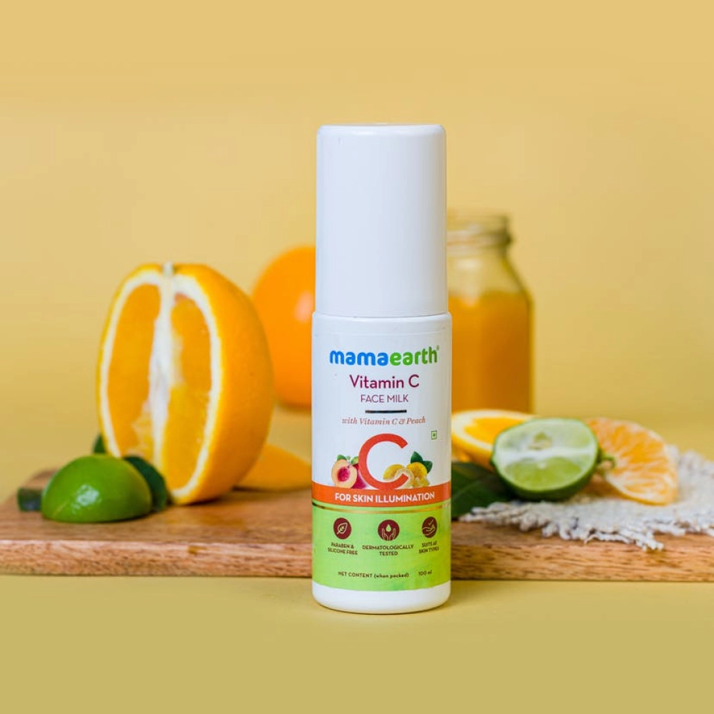 Buy Mamaearth Vitamin C Face Milk with Vitamin C and Peach for Skin