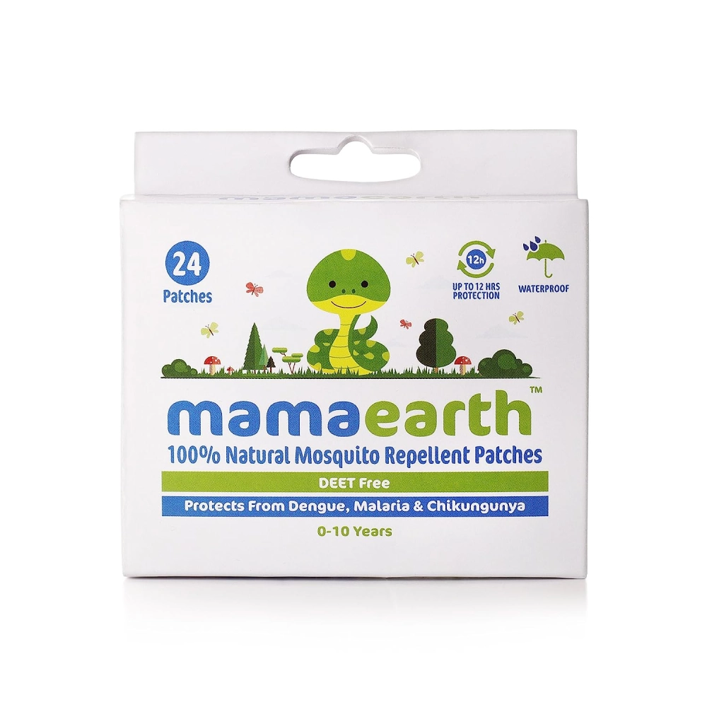 Mamaearth Natural Repellent Mosquito Patches For Babies with 12 Hour Protection, 24 patches