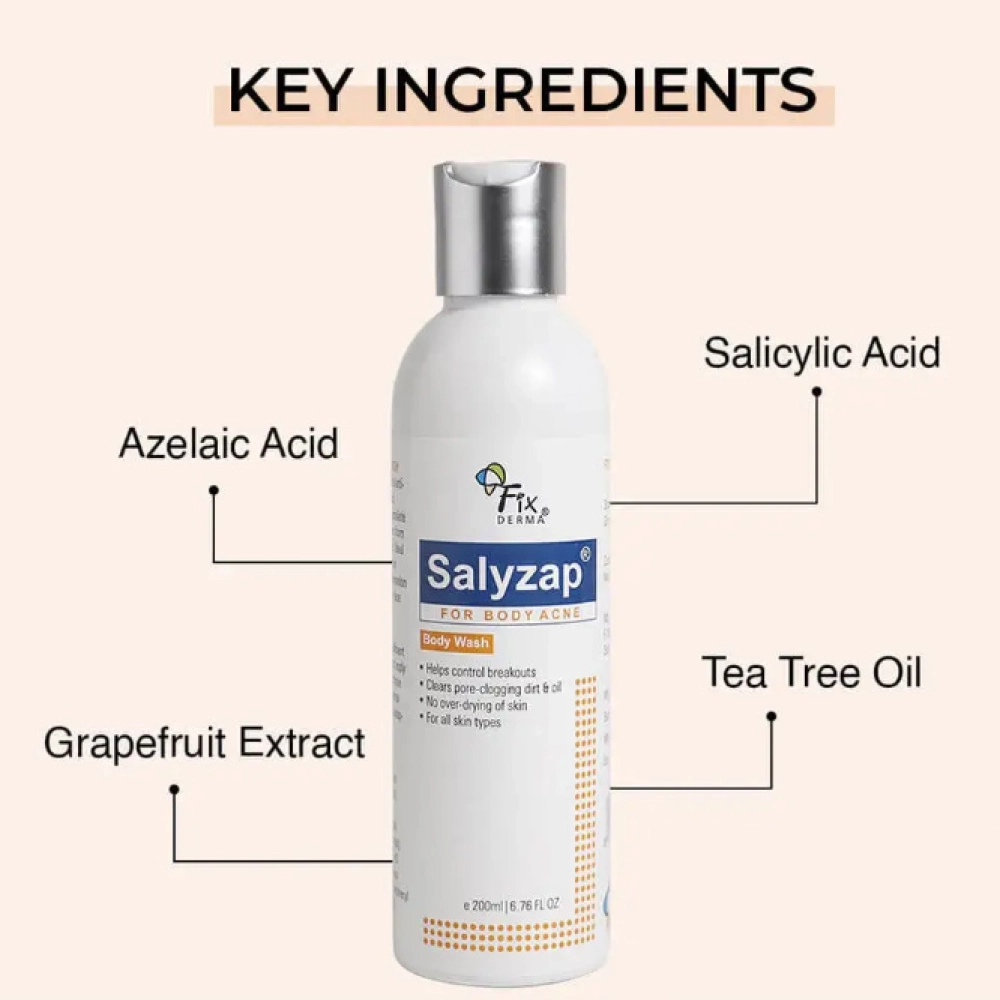 Fixderma Salyzap Body Wash For Body Acne 200Ml