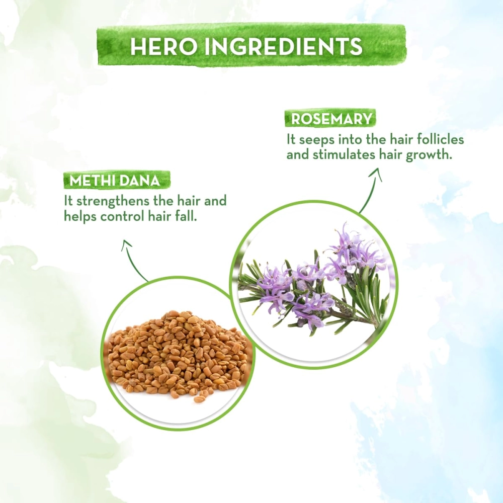 Mamaearth Rosemary Anti Hair Fall Shampoo with Rosemary & Methi Dana for Reducing Hair Loss & Breakage- 250 ml