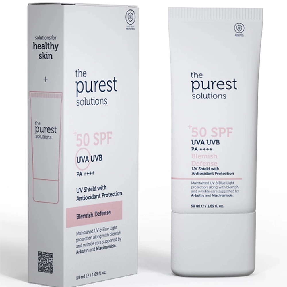 The Purest Solutions Blemish Defense UVA/UVB Antioxidant Protection For Blemish-Prone Skin 50+ SPF 50ml