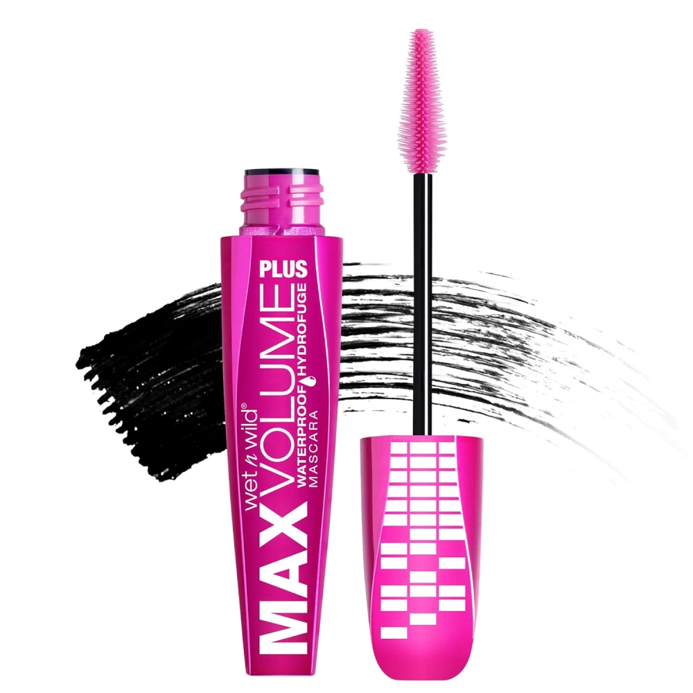Wet n wild Max Volume Plus Waterproof Mascara - Amp'd Black