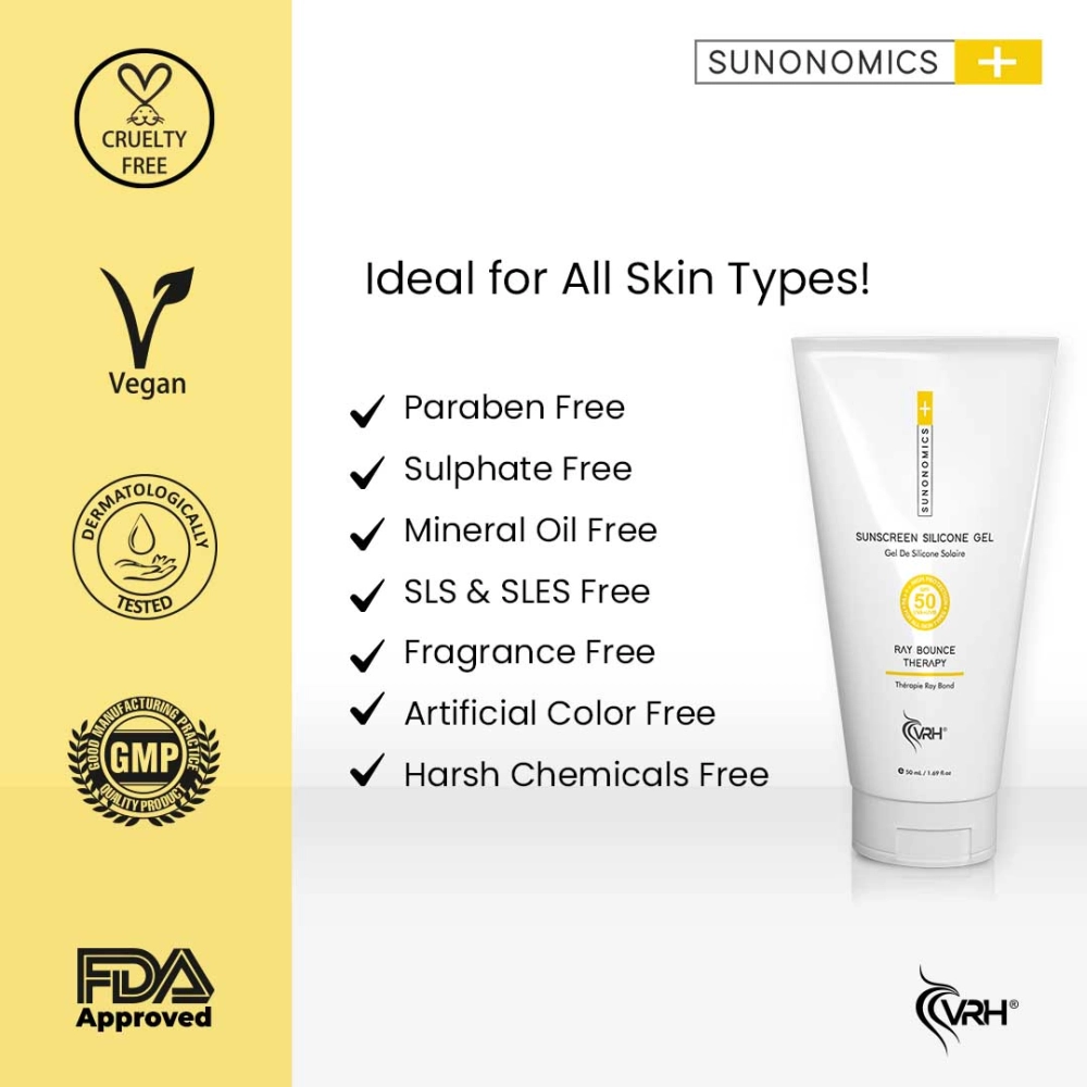 VRH Sunonomics Sunscreen Silicone Gel SPF 50 50ml