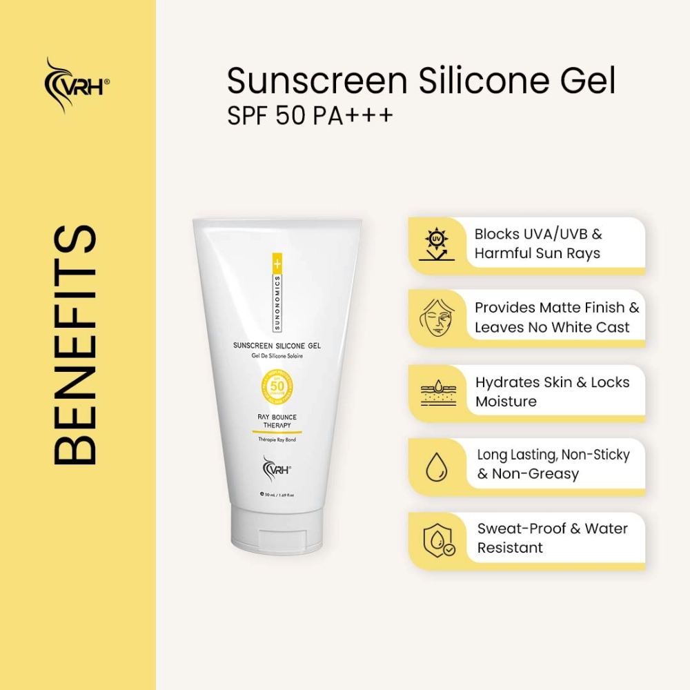VRH Sunonomics Sunscreen Silicone Gel SPF 50 50ml