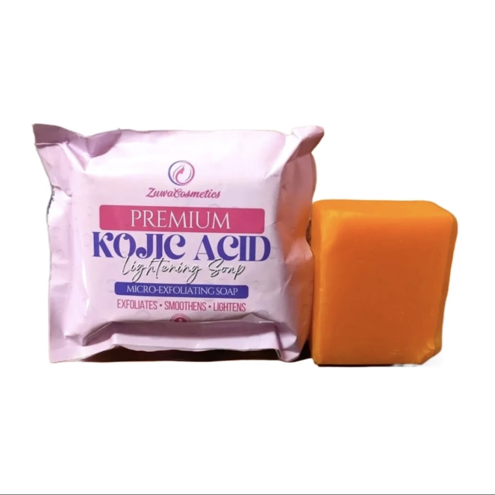 Zuwa Cosmetics Premium Kojic Acid Soap, Exfoliates, Smoothens, Lightens - 135 gm