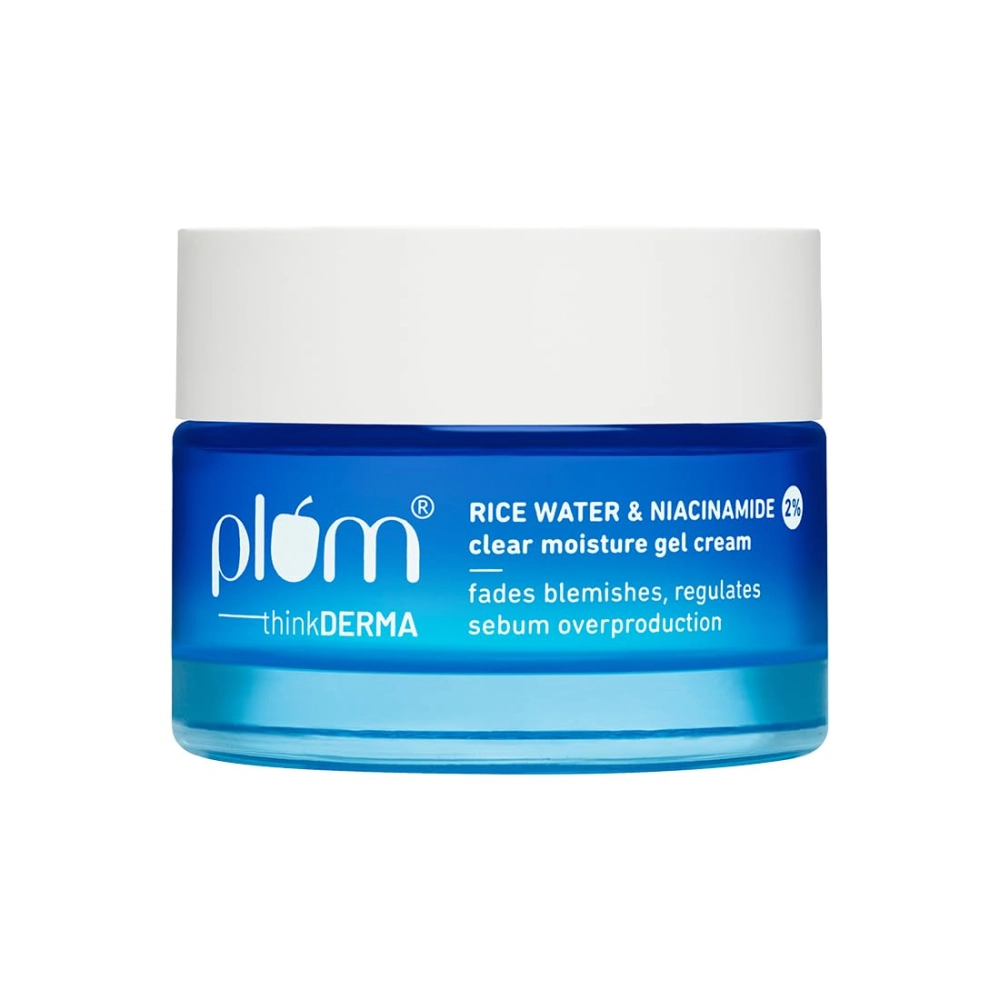 Plum 2% Niacinamide & Rice Water Clear Moisture Gel Cream 50gm