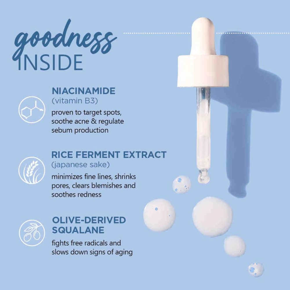 Plum Rice Water & 10% Niacinamide Serum 30ml