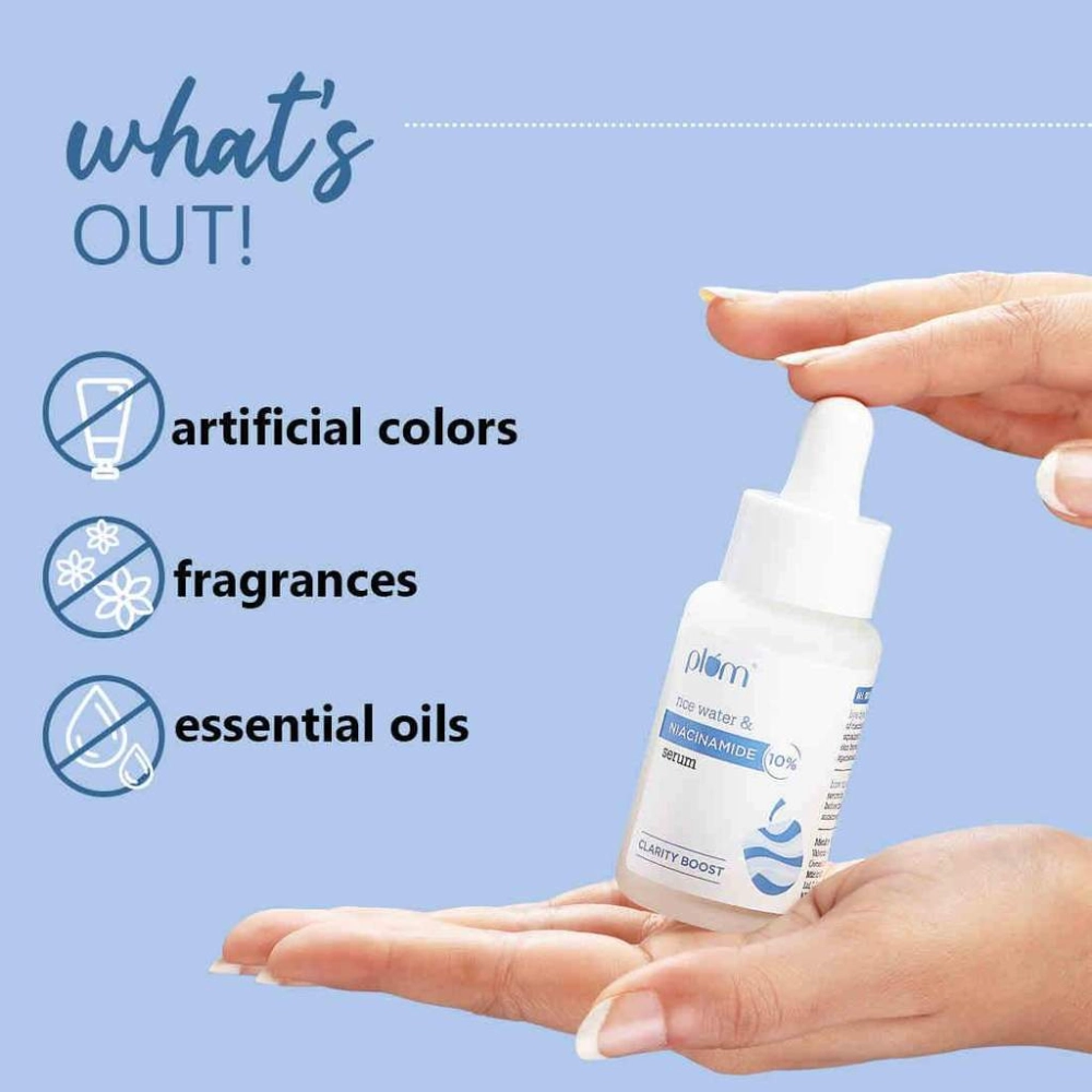 Plum Rice Water & 10% Niacinamide Serum 30ml