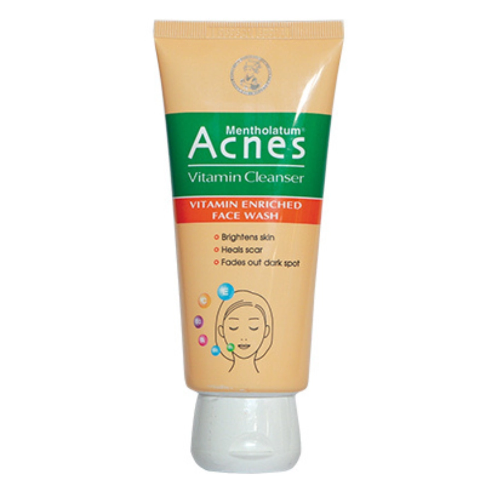 Acnes Vitamin Cleanser, Brightens skin, Heals scars, Fades out dark spots - 50gm