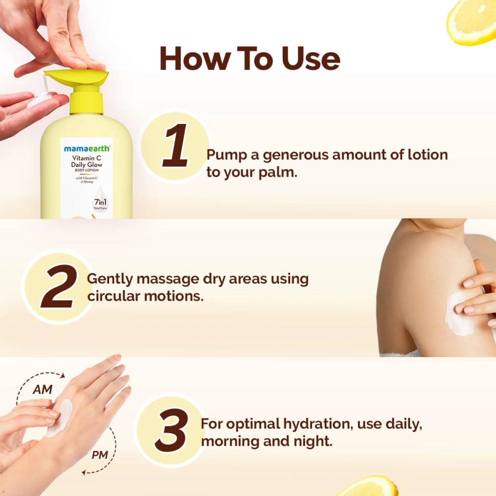 Mamaearth Vitamin C Daily Glow Body Lotion 400ml