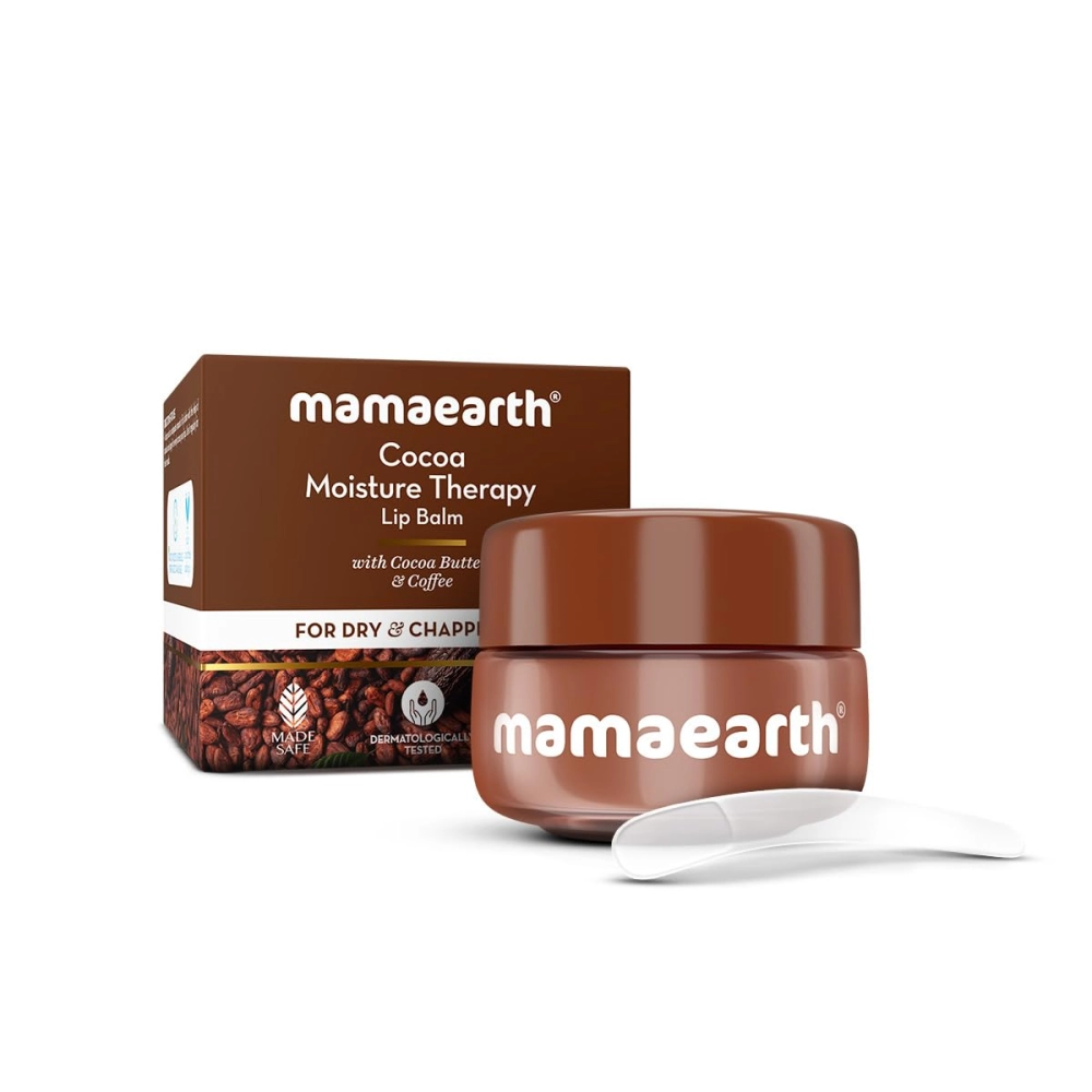 Mamaearth Cocoa Moisture Therapy Lip Balm with Cocoa Butter & Coffee for Dry & Chapped Lips - 15 g