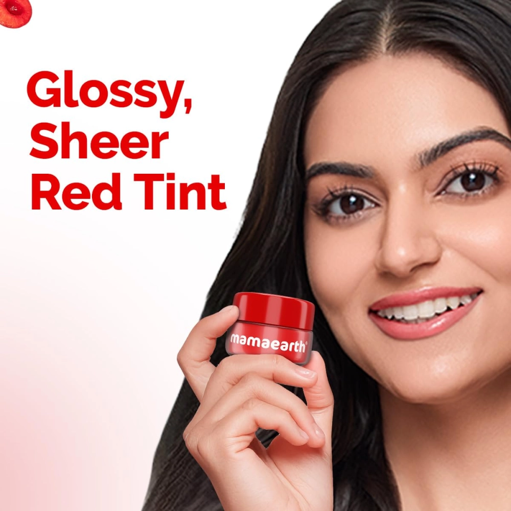Mamaearth Cherry Moisture Therapy Lip Balm with Cherry & Vitamin E for Dry & Chapped Lips - 15 g