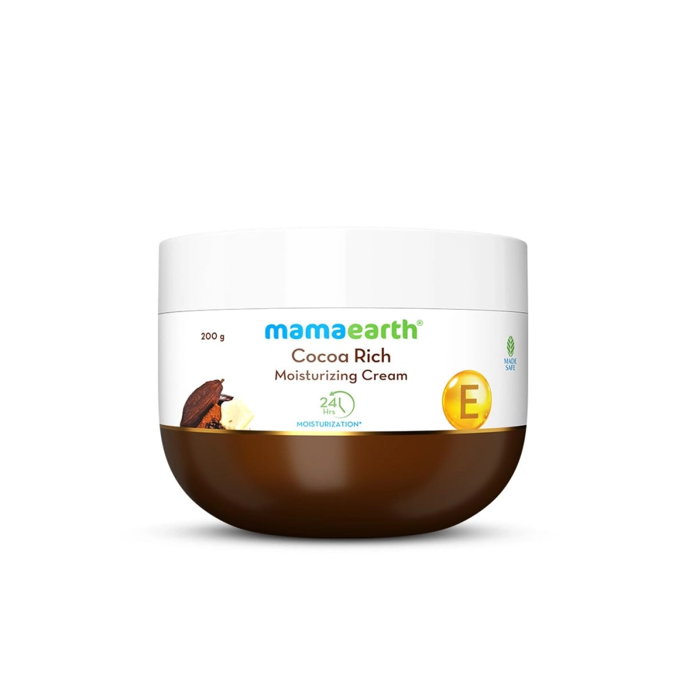 Mamaearth Cocoa Rich Moisturizing Cream with Cocoa Butter & Vit E for Deep Nourishment - 200g