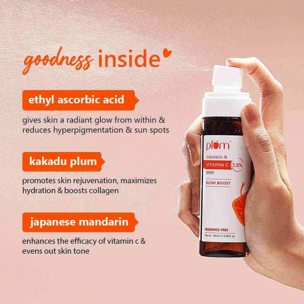 Plum 1.5% Vitamin C Face Toner with Mandarin - 100ml