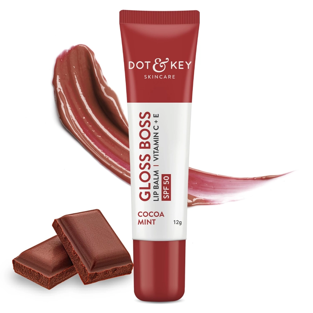 Dot & Key Gloss Boss Cocoa Mint Vitamin C+E Lip Balm With SPF 30+ 12gm