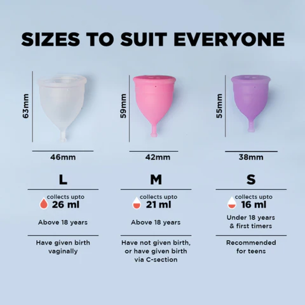 PEE SAFE Reusable Menstrual Cup – Small - Recommended for teens