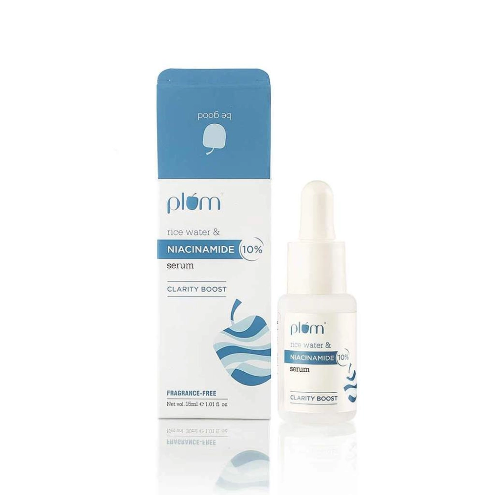 Plum Rice Water & 10% Niacinamide Serum 15ml