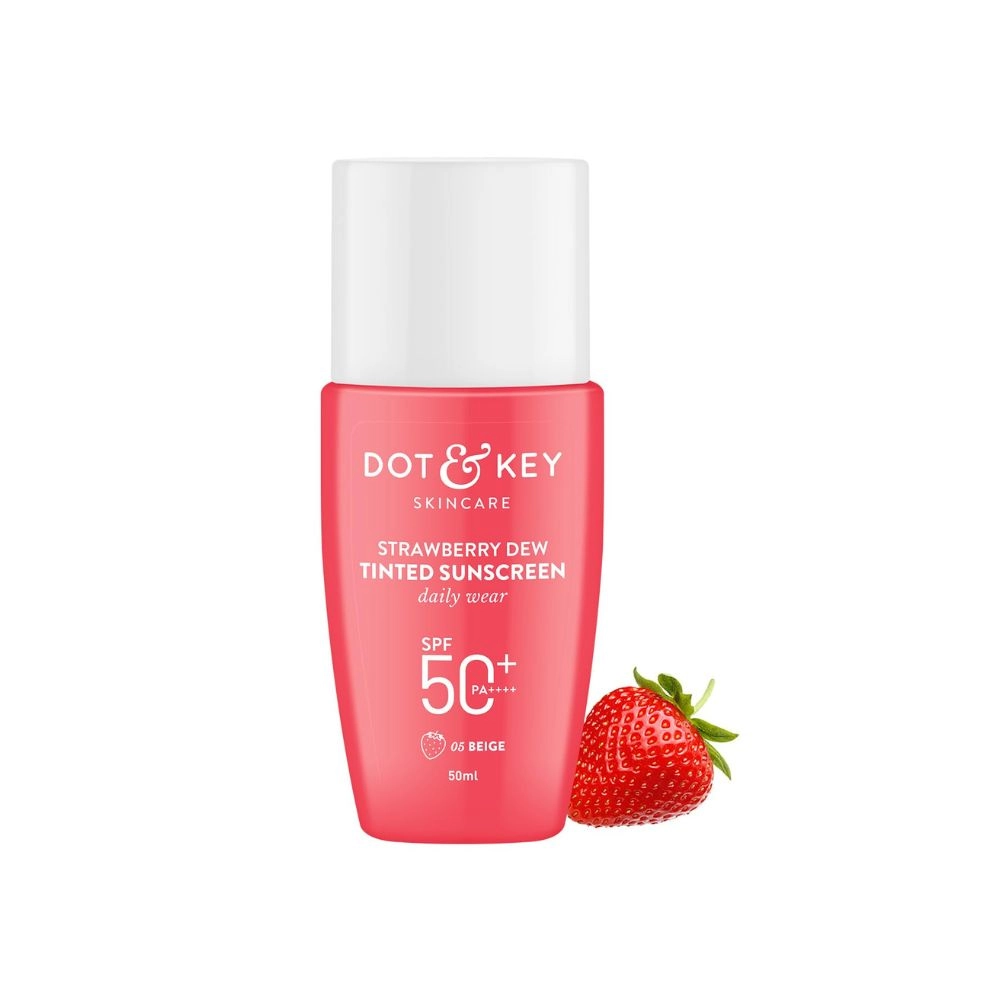 Dot & Key Strawberry Dew Tinted Sunscreen (Beige Shade) SPF 50+ PA++++ 50ml