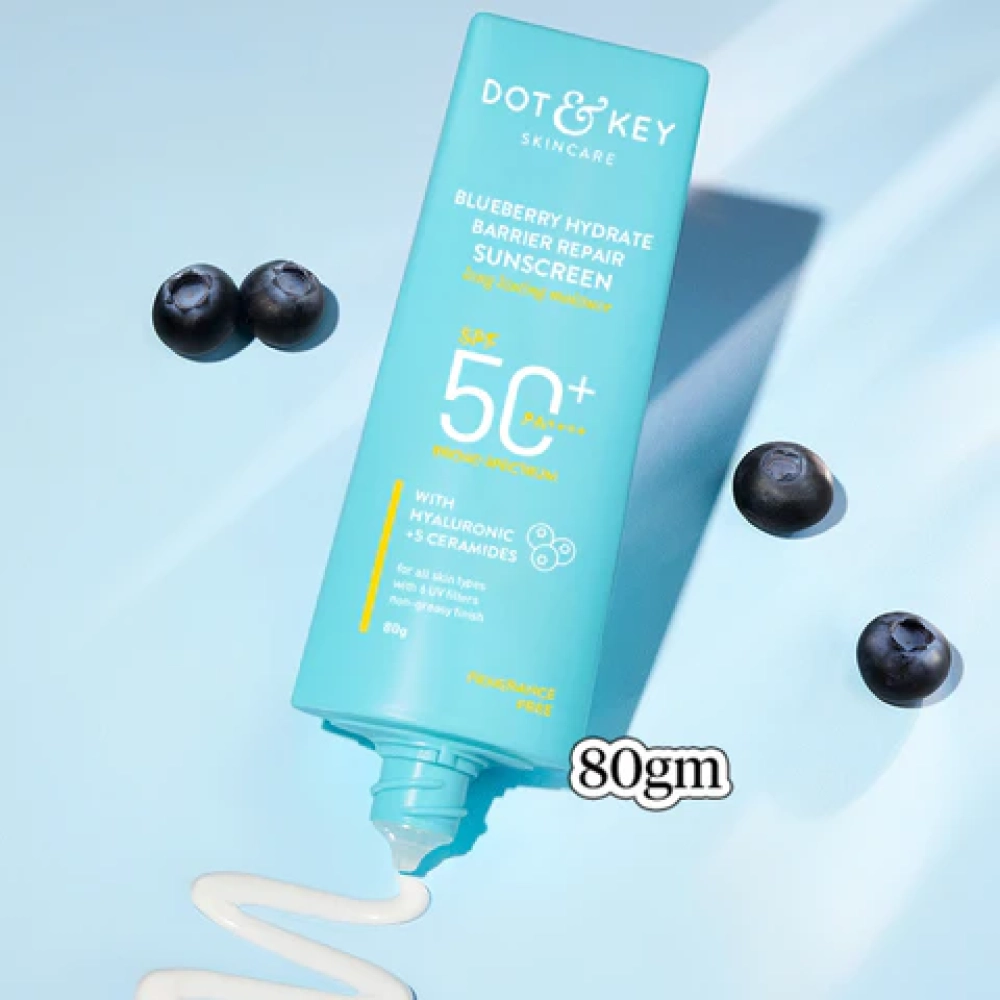 Dot & Key Blueberry Hydrate Barrier Repair Sunscreen SPF 50+ PA++++ 80g