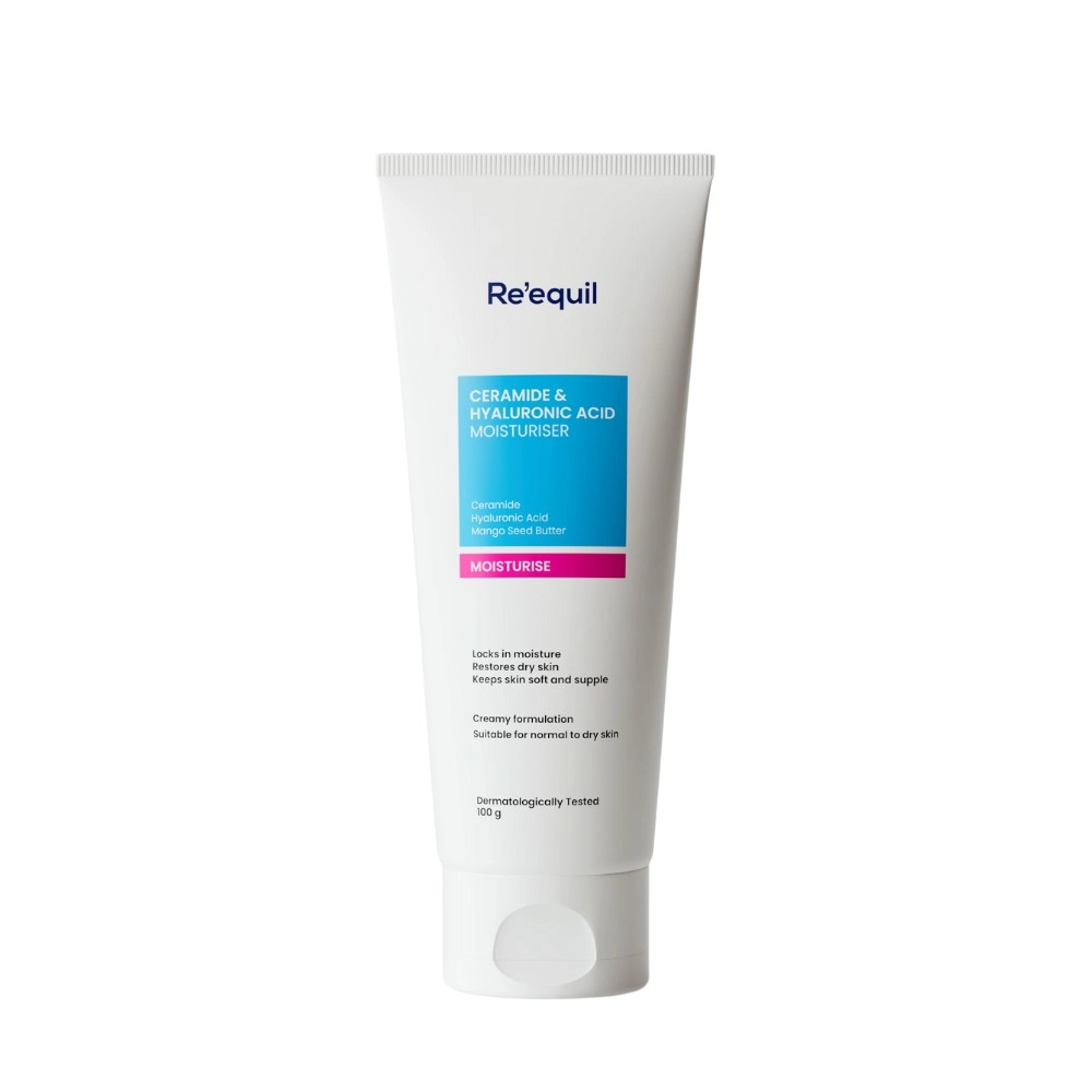 Reequil Ceramide & Hyaluronic Acid Moisturiser For Normal To Dry Skin 100gm