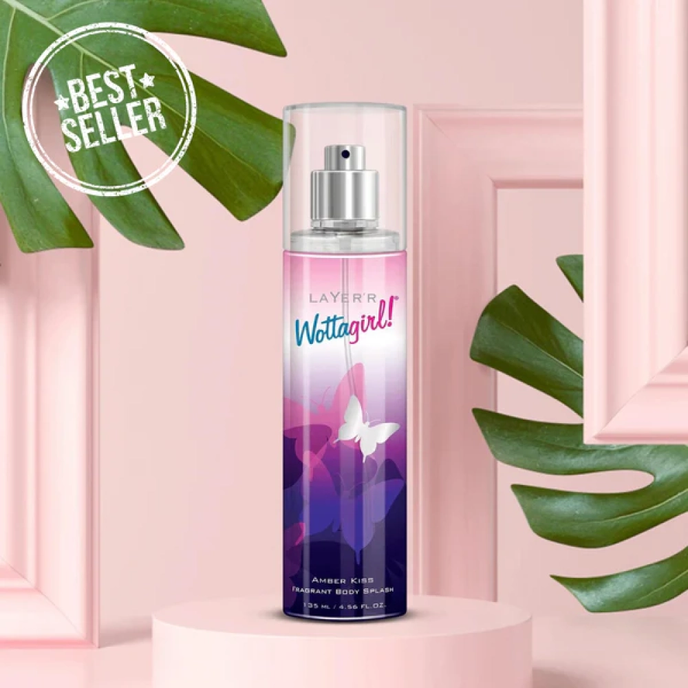 Layerr Wottagirl Amber Kiss Fragrant Body Splash - 135ml