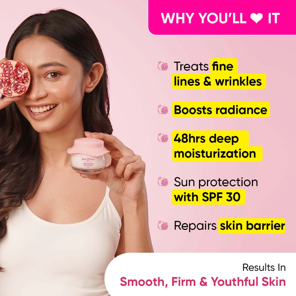 Dot & Key Pomegranate & Peptide Youth Restore Moisturizer SPF 30 - 60ml