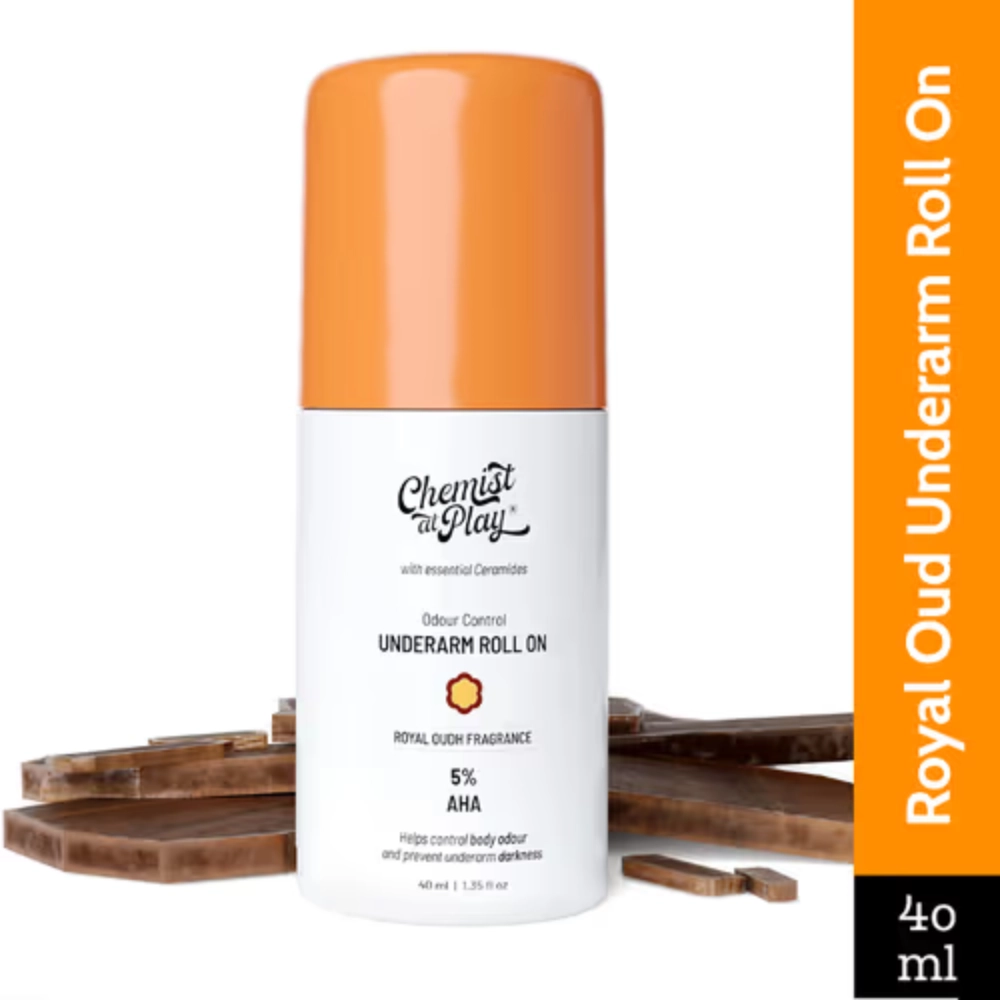 Chemist At Play Under Arm Roll On - Royal Oudh Fragrance - 40ml