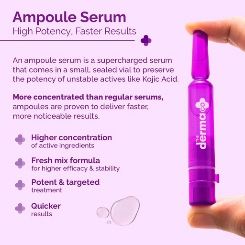 The Derma Co 5% Glycolic, 2% Kojic Pigmentation Corrector Ampoule Kit