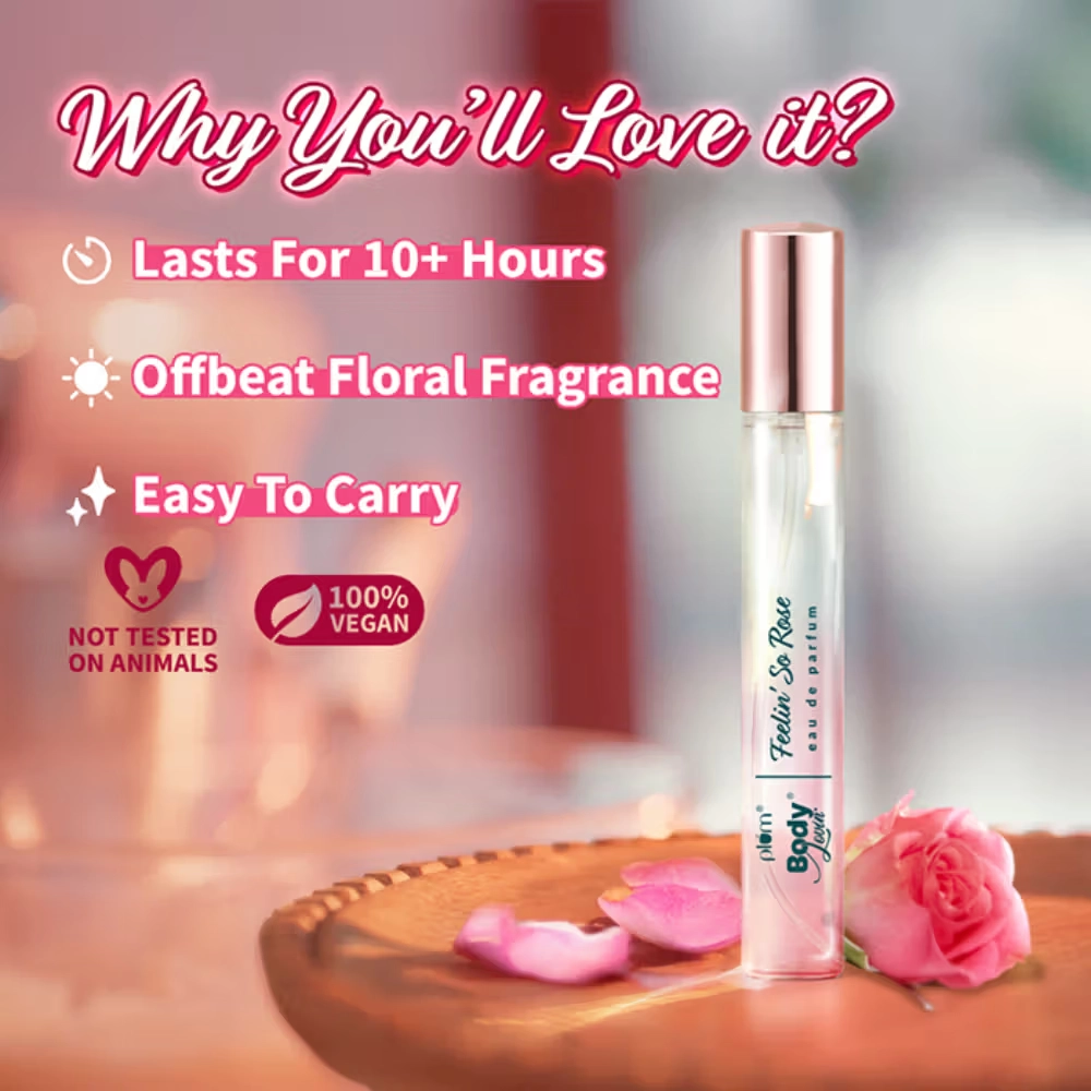 Plum BodyLovin Feelin So Rose Eau De Parfum - Long Lasting Musky Rose Perfume For Her