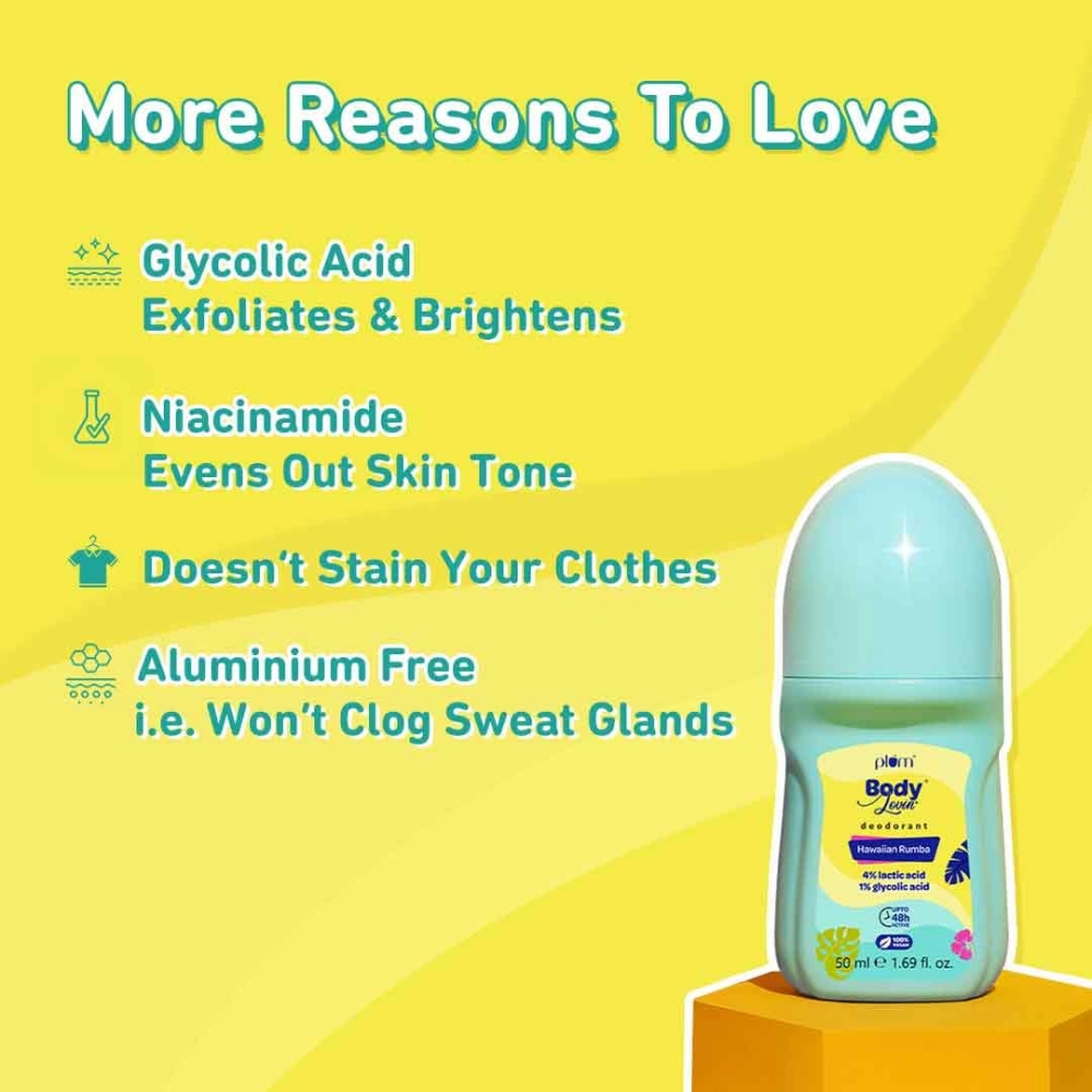 Plum BodyLovin Hawaiian Rumba Deodorant Roll On 50ml