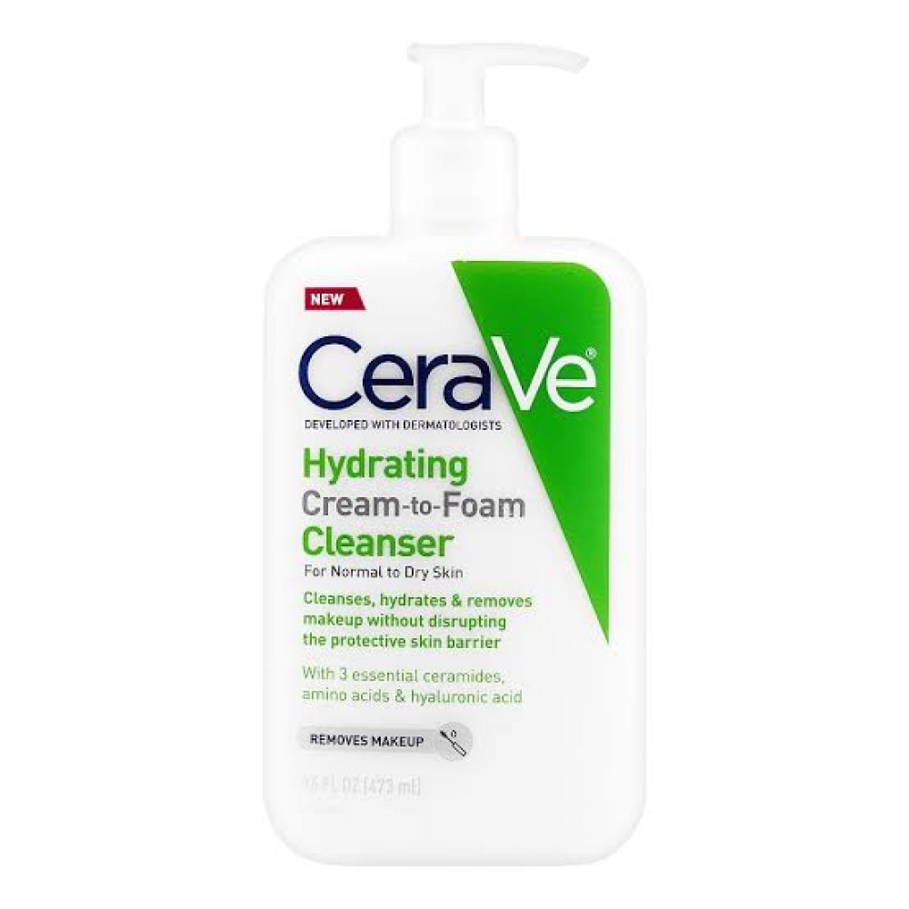 CeraVe Hydrating Cream- to- Foam Cleanser 473ml