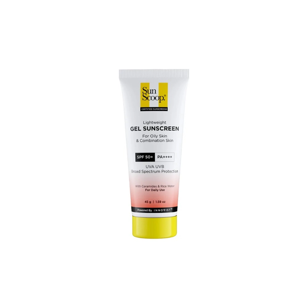 Sunscoop Ceramide & Rice Water Gel Sunscreen For Oily Skin SPF 50+ PA++++ 45gm
