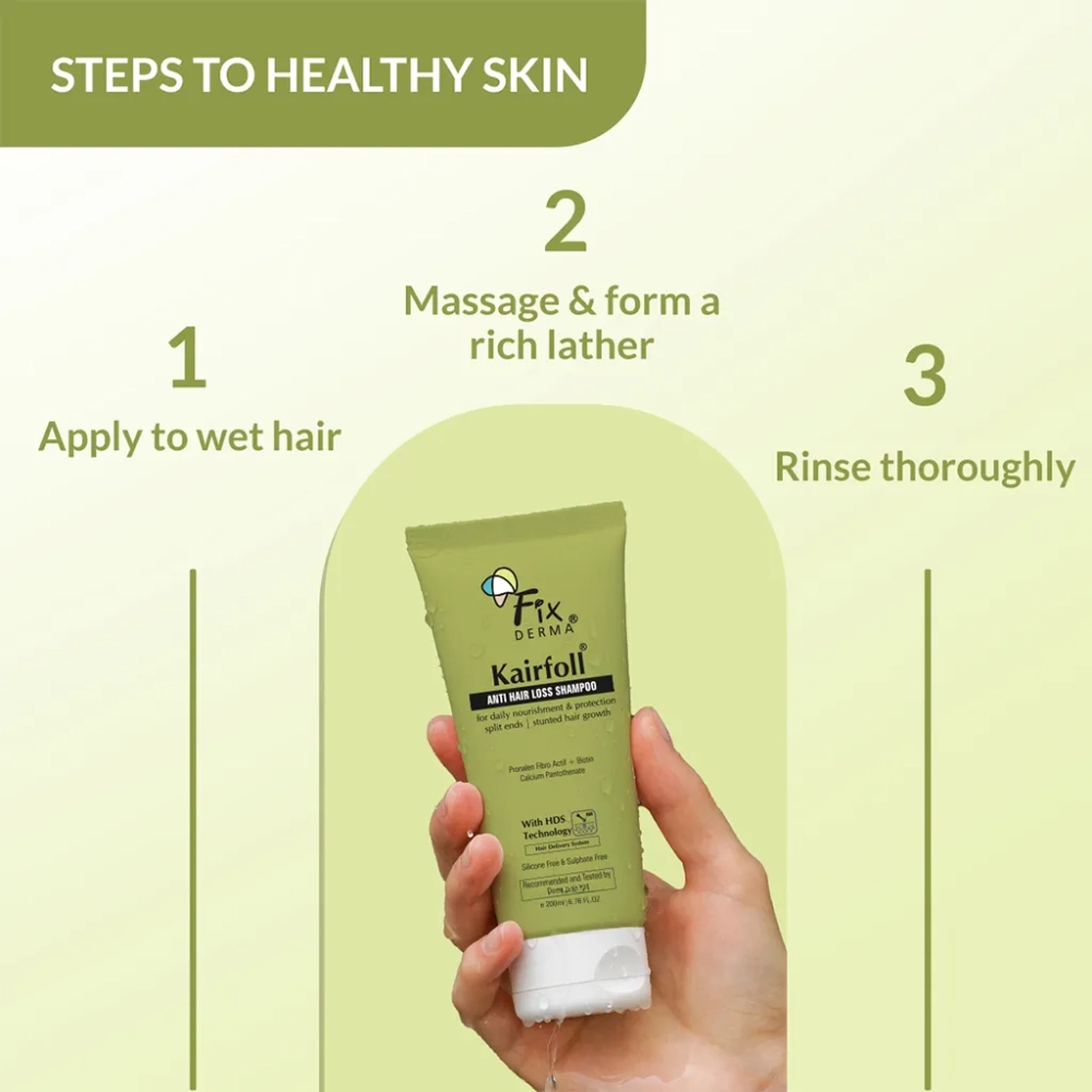 Fixderma Kairfoll Anti Hair Loss Shampoo - 200ml