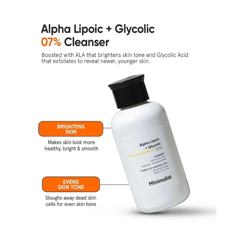 Minimalist Alpha Lipoic + 7% Glycolic Cleanser 100ml