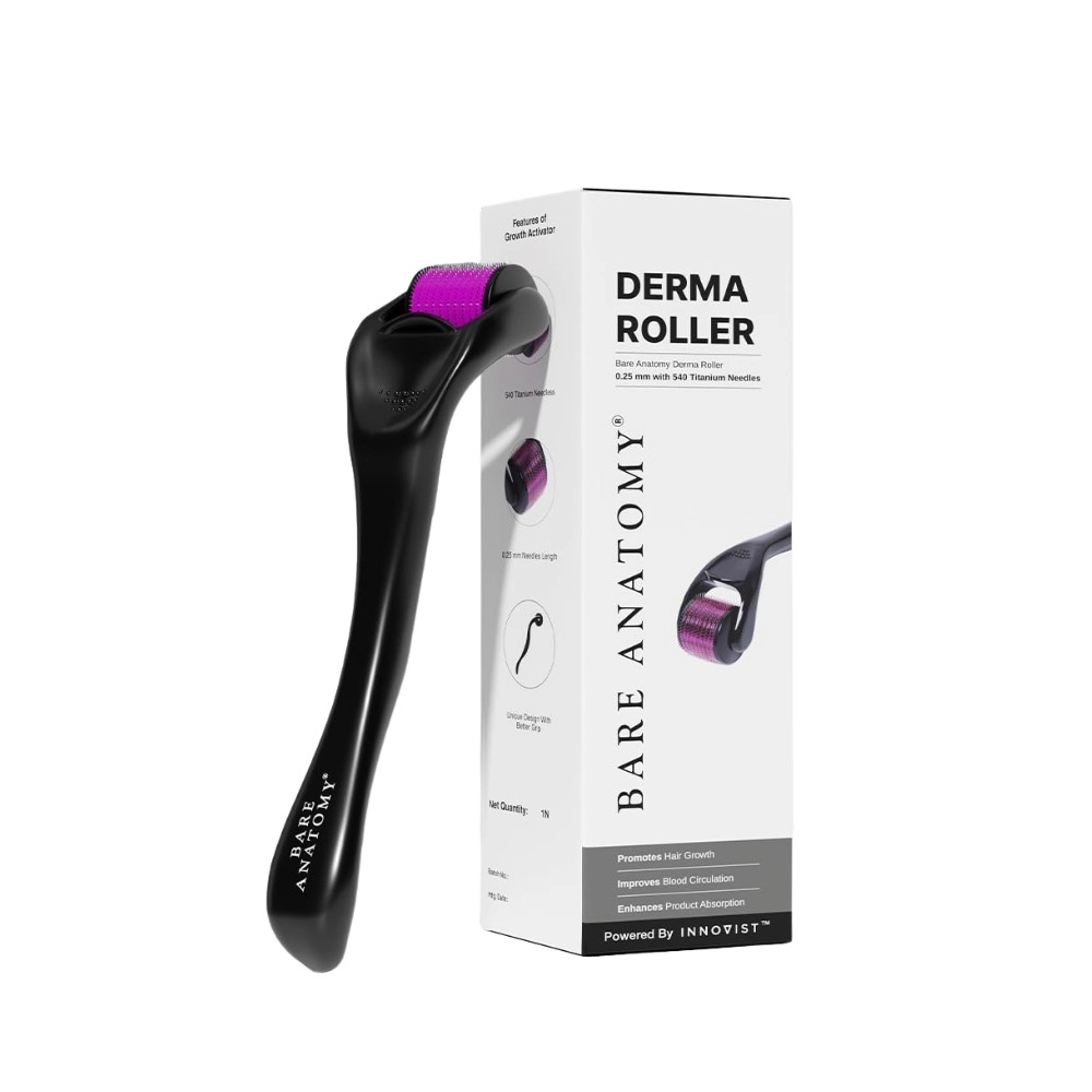 Bare Anatomy Derma Roller (0.25mm with 540 Titanium Needles)