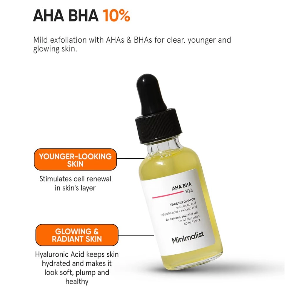 Minimalist 10% AHA BHA Exfoliating Serum 30ml