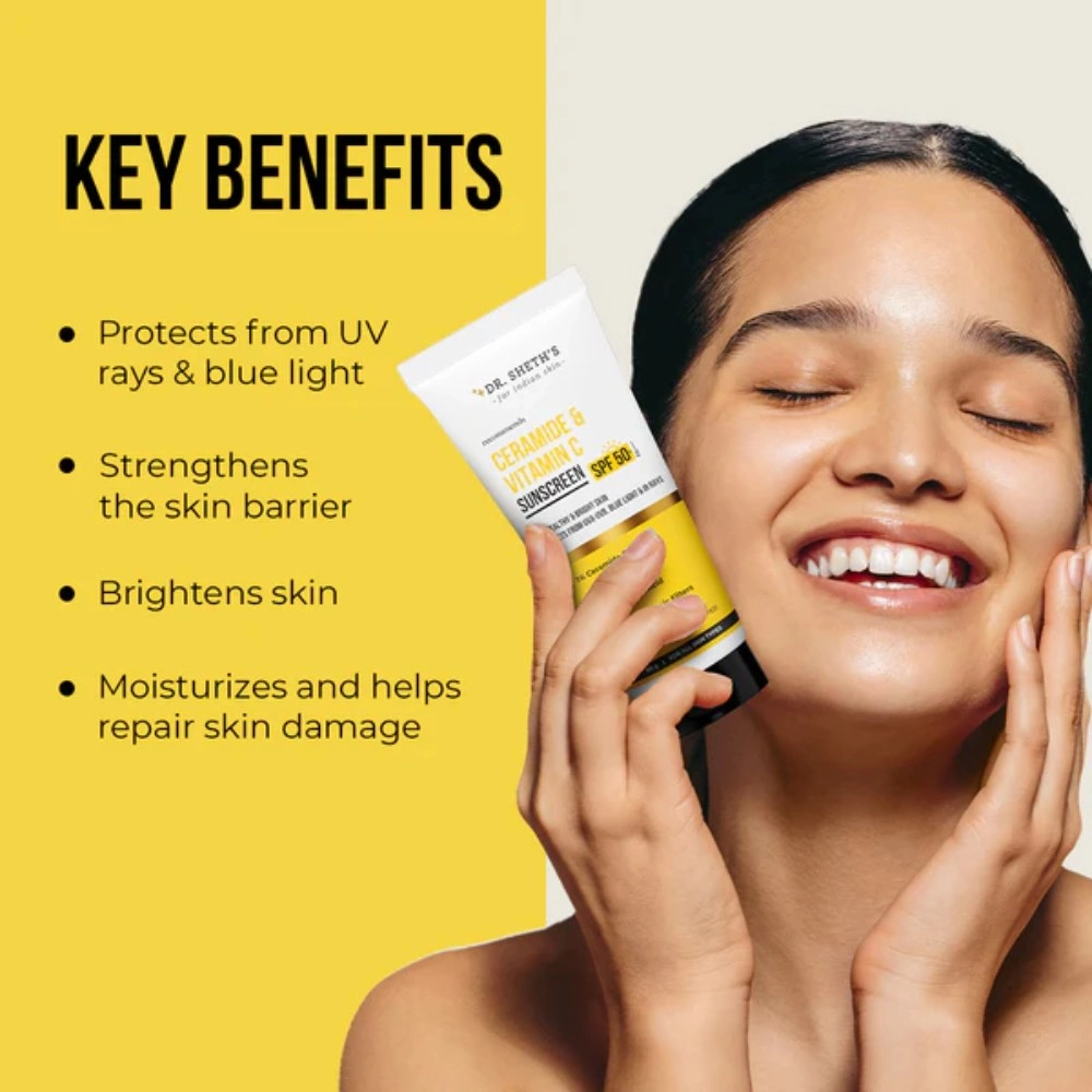 Dr. Sheth’s Ceramide & Vitamin C Sunscreen 80gm