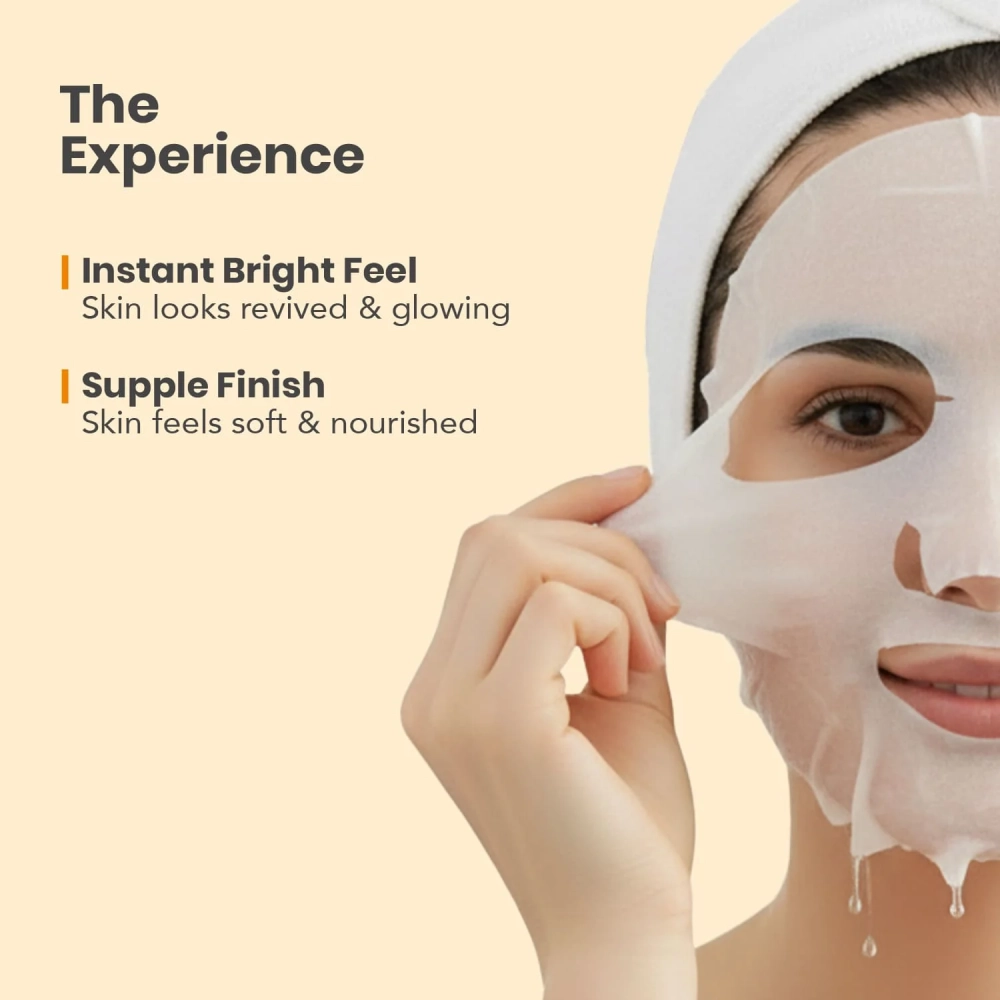 O3+ Facialist Vitamin C Cellulose sheet Mask for pigmentation and uneven skin (30g)