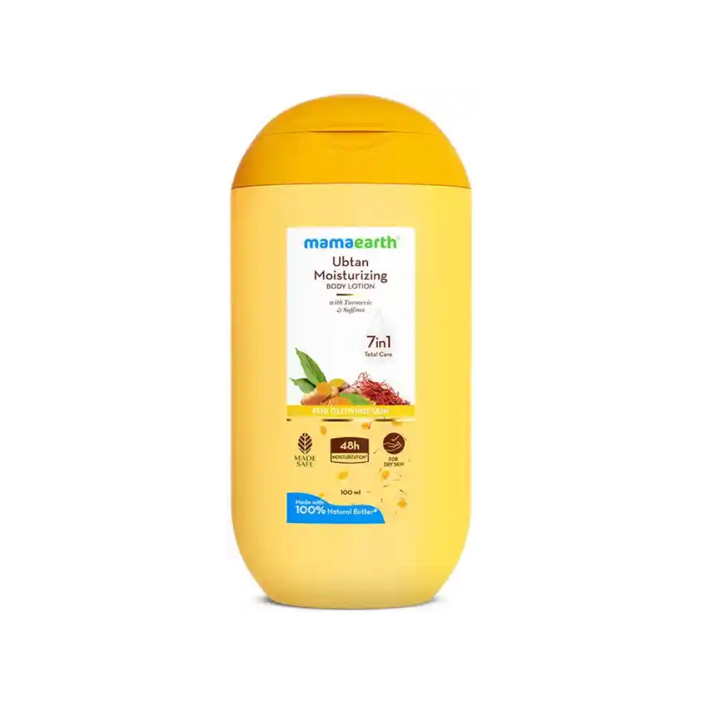 Mamaearth Ubtan Moisturizing Body Lotion with Turmeric & Saffron 100ml