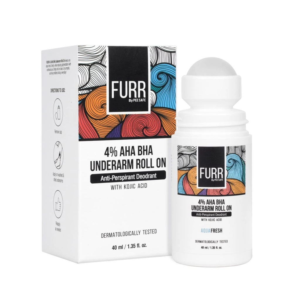 FURR 4% AHA BHA Underarm Roll On Aqua Fresh 40ml